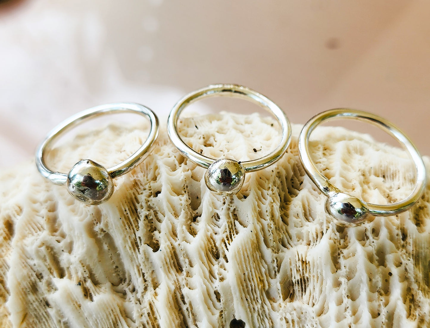 Taller Mirror Moon Rings