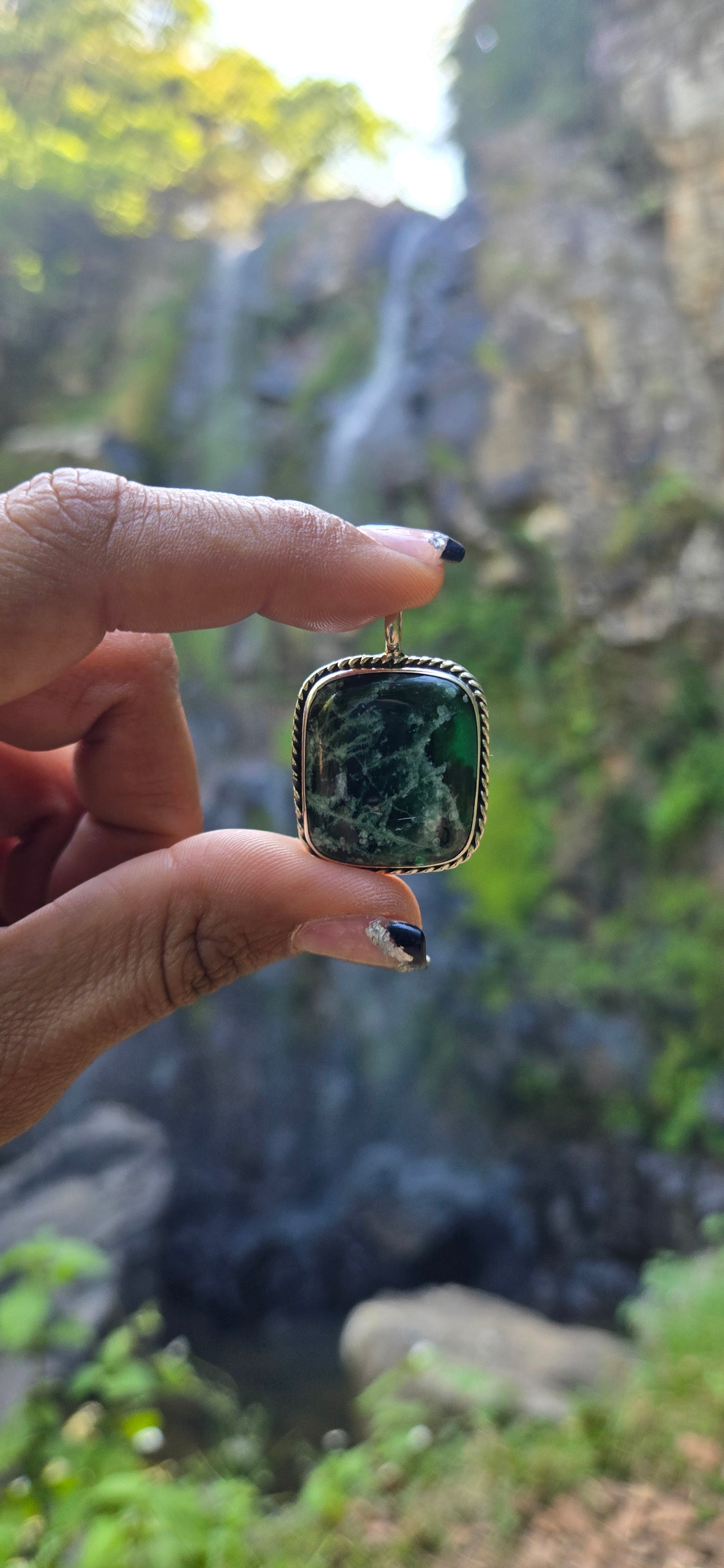 Leopard Jade pendant