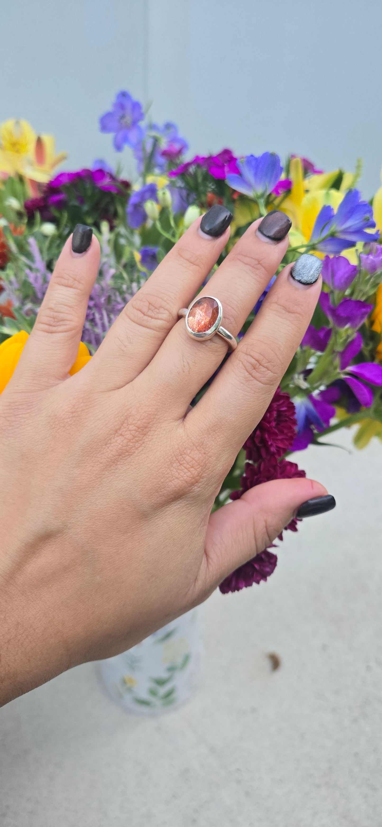 Sunstone banda lisa size 7