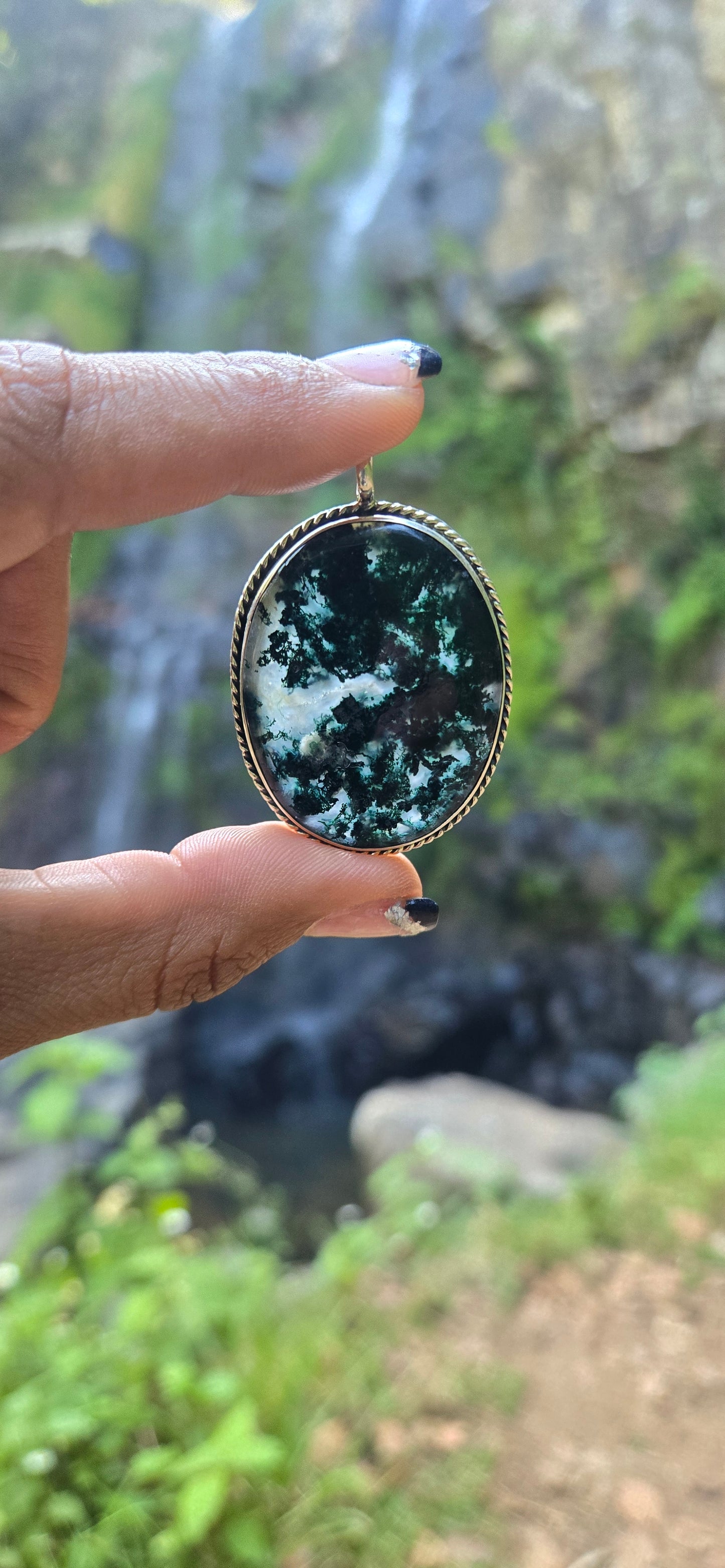 Moss Agate pendant