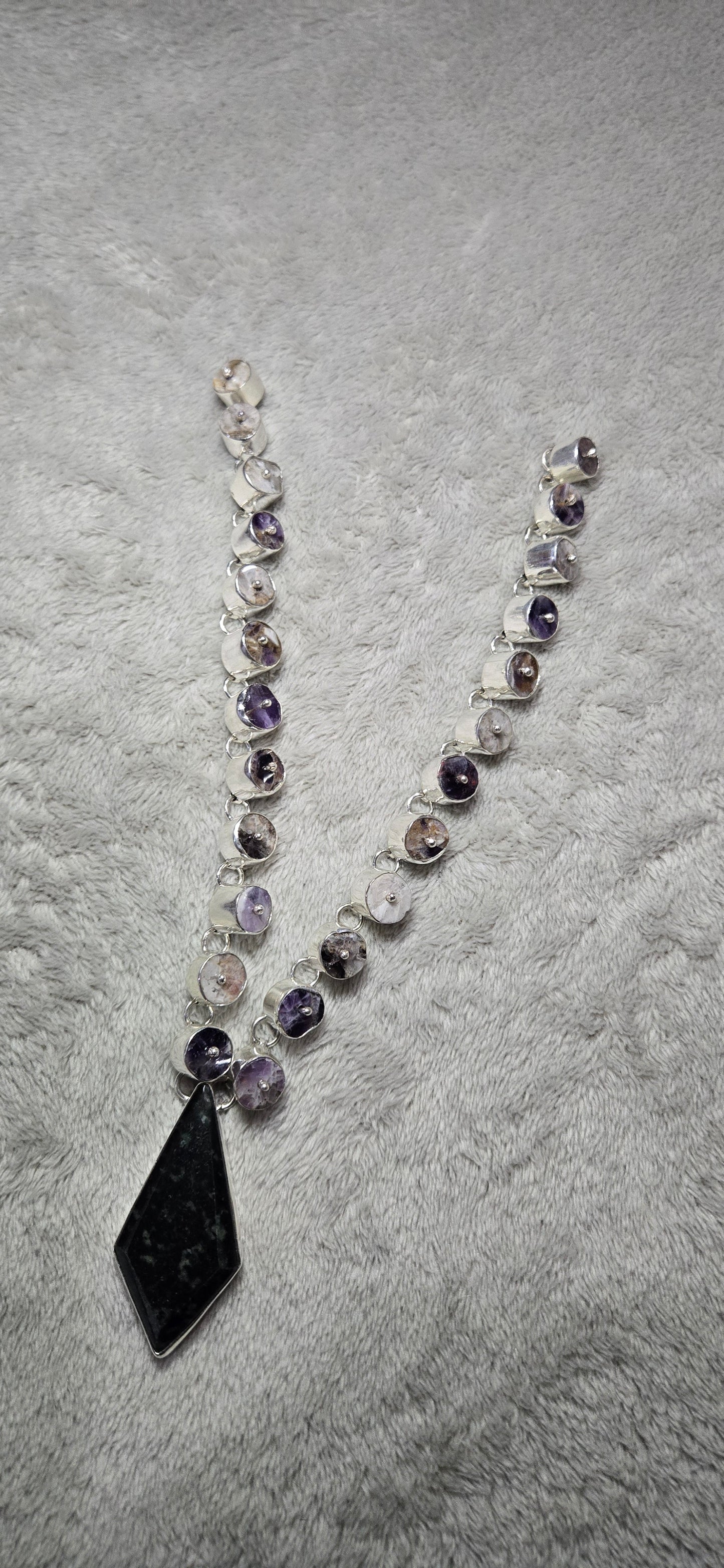 Leopard Jade statement necklace