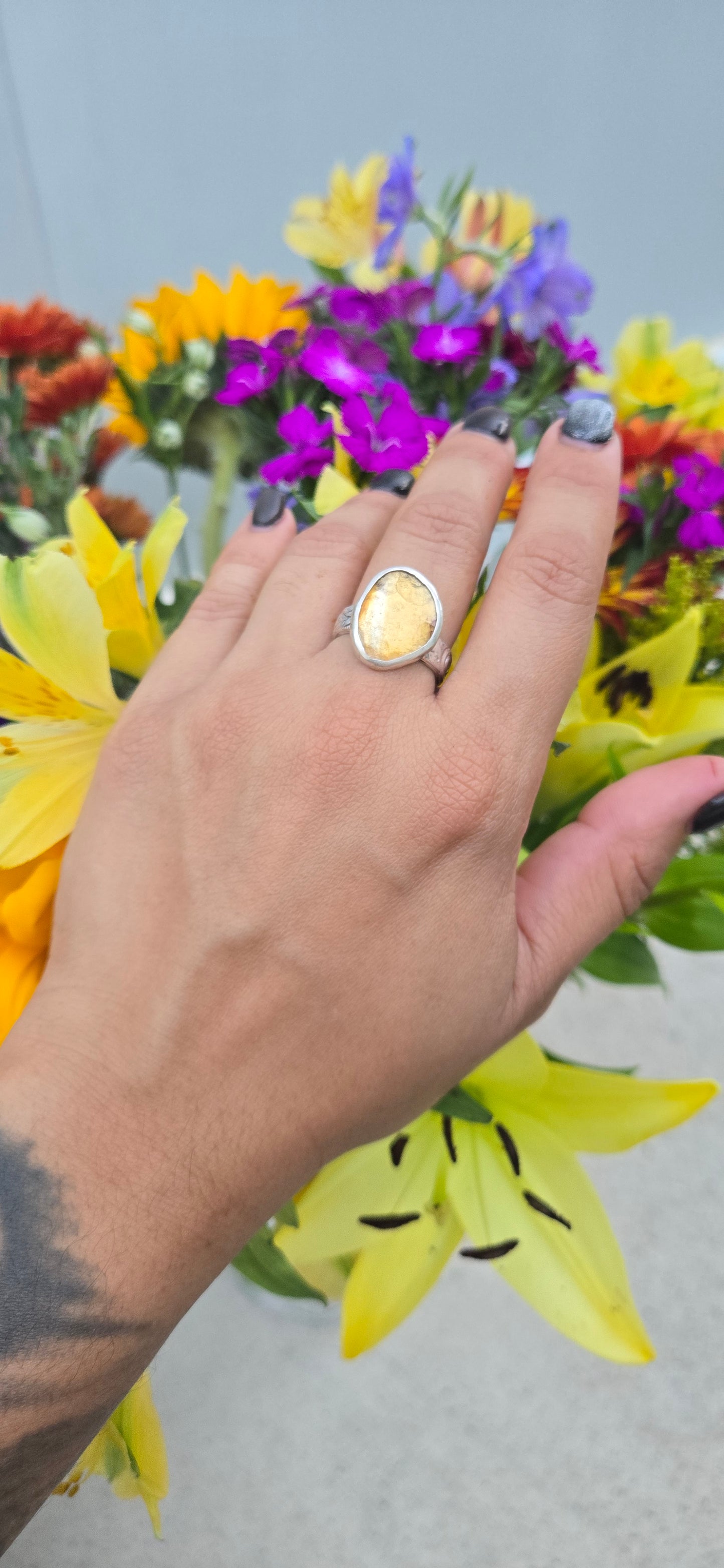 Citrine banda floral