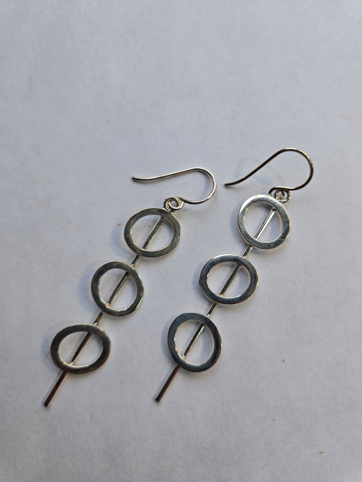 Silver statement earrings