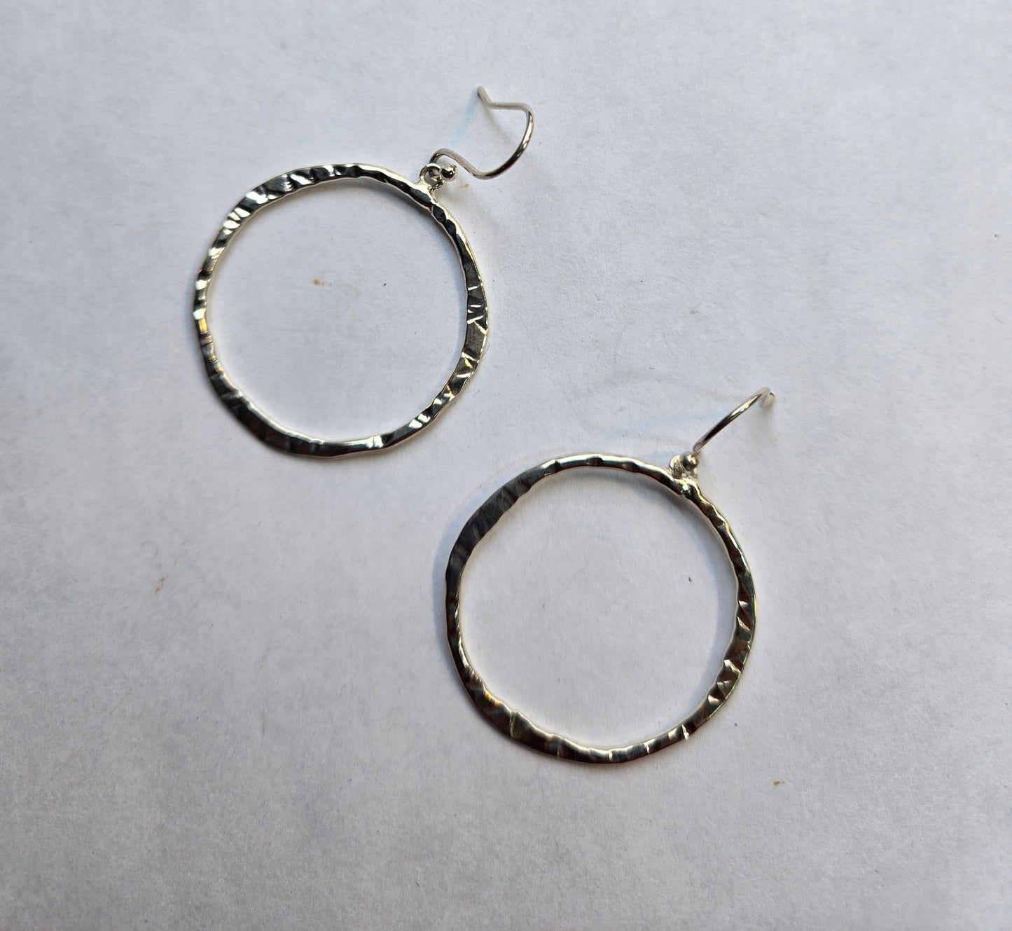 Silver statement earrings