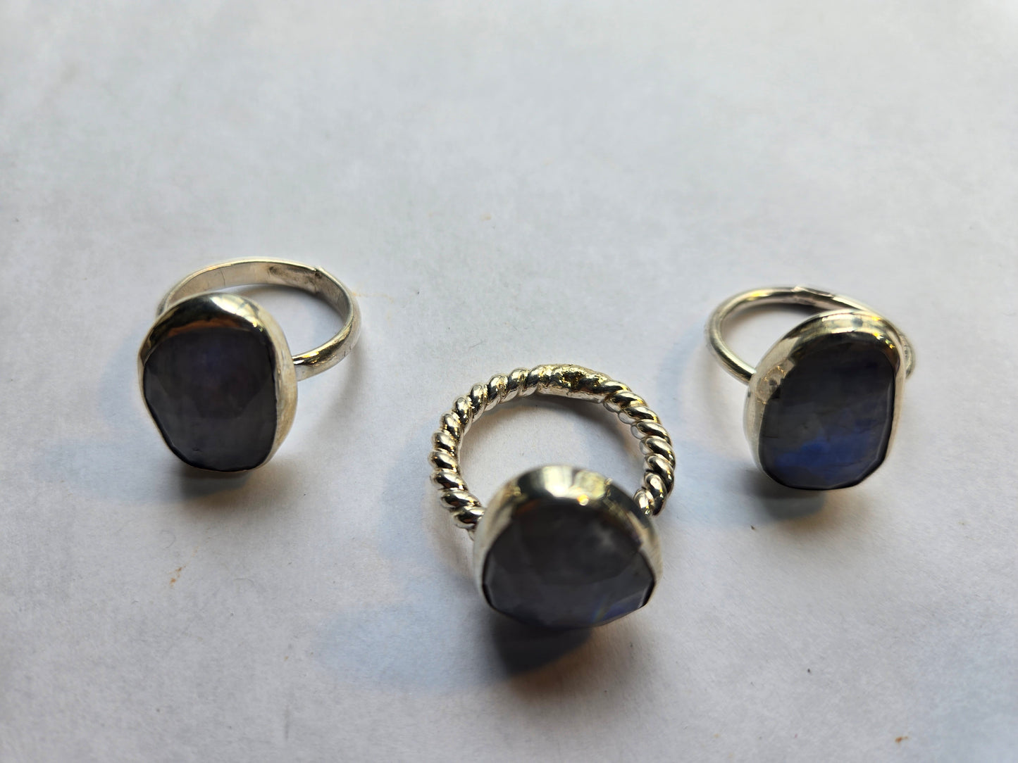 Moonstone rings