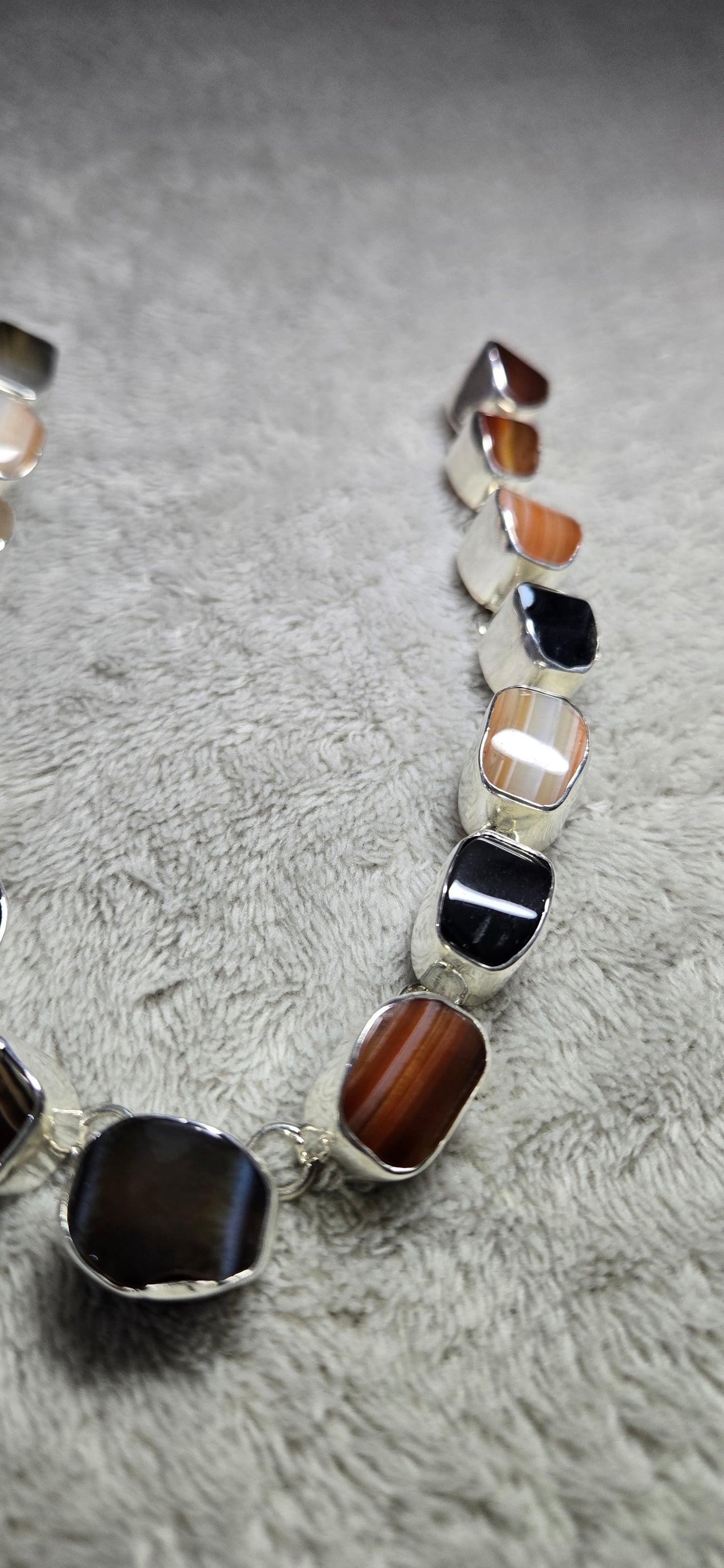 Carnelian Onyx hombré necklace