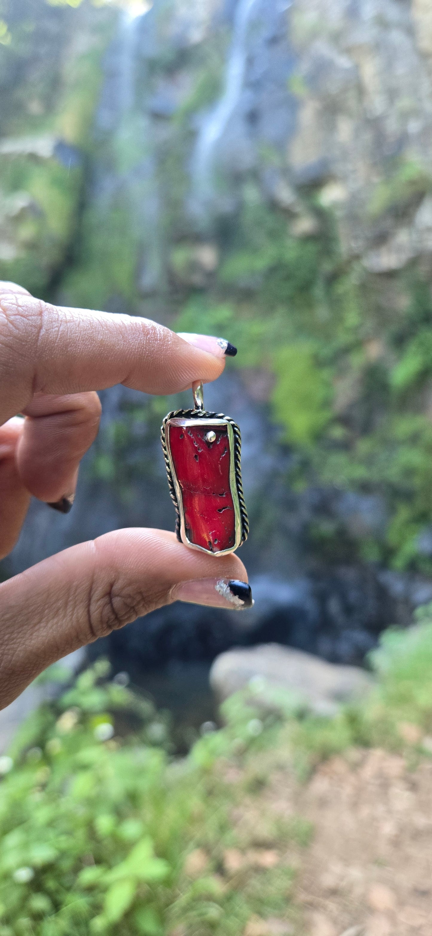 Coral pendant