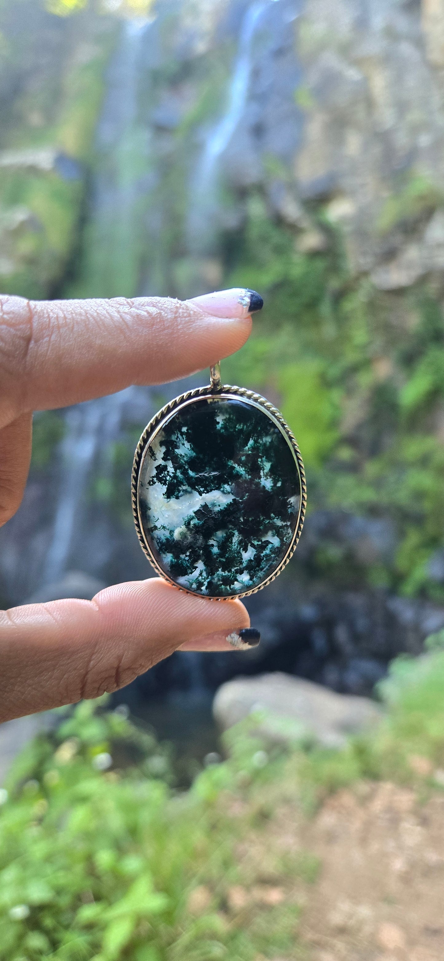 Moss Agate pendant