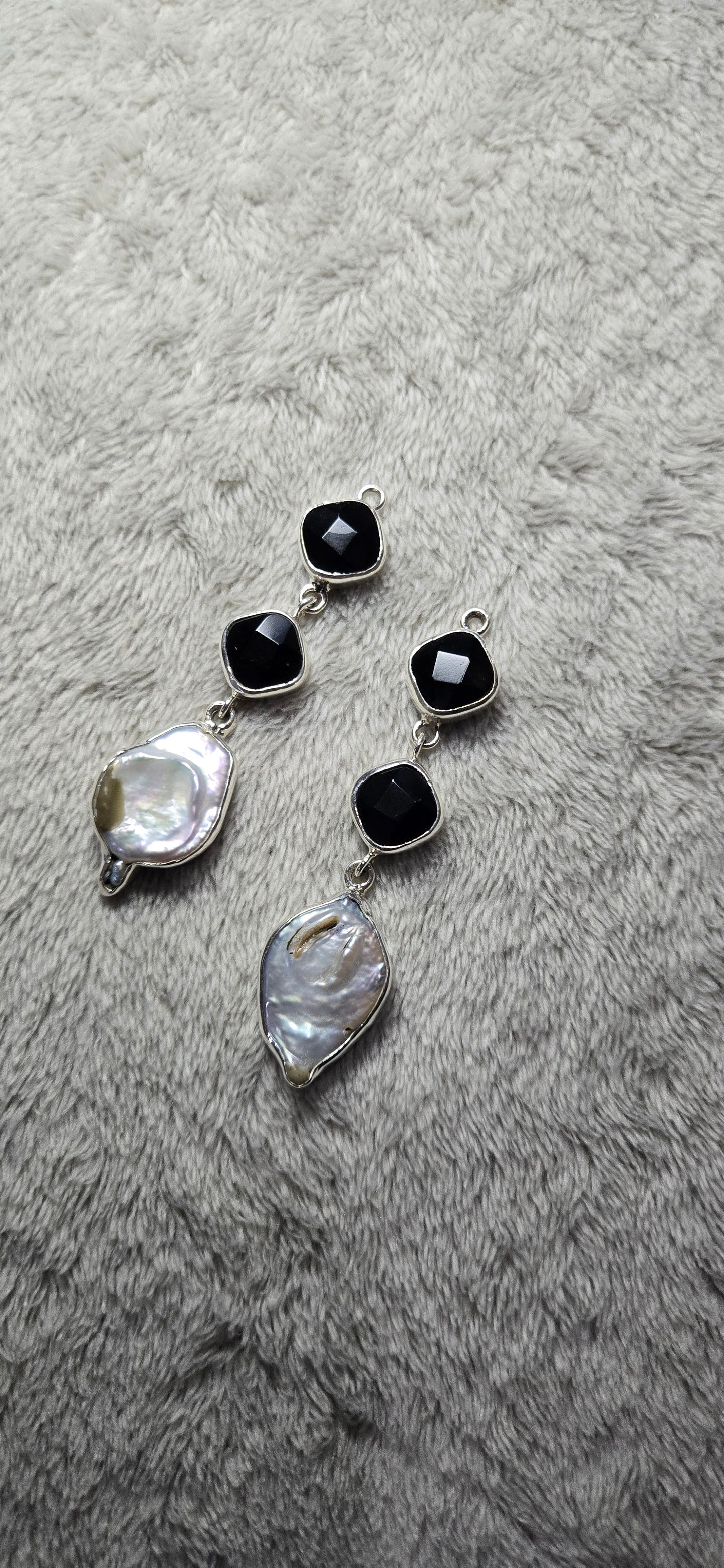 Three stone earrings