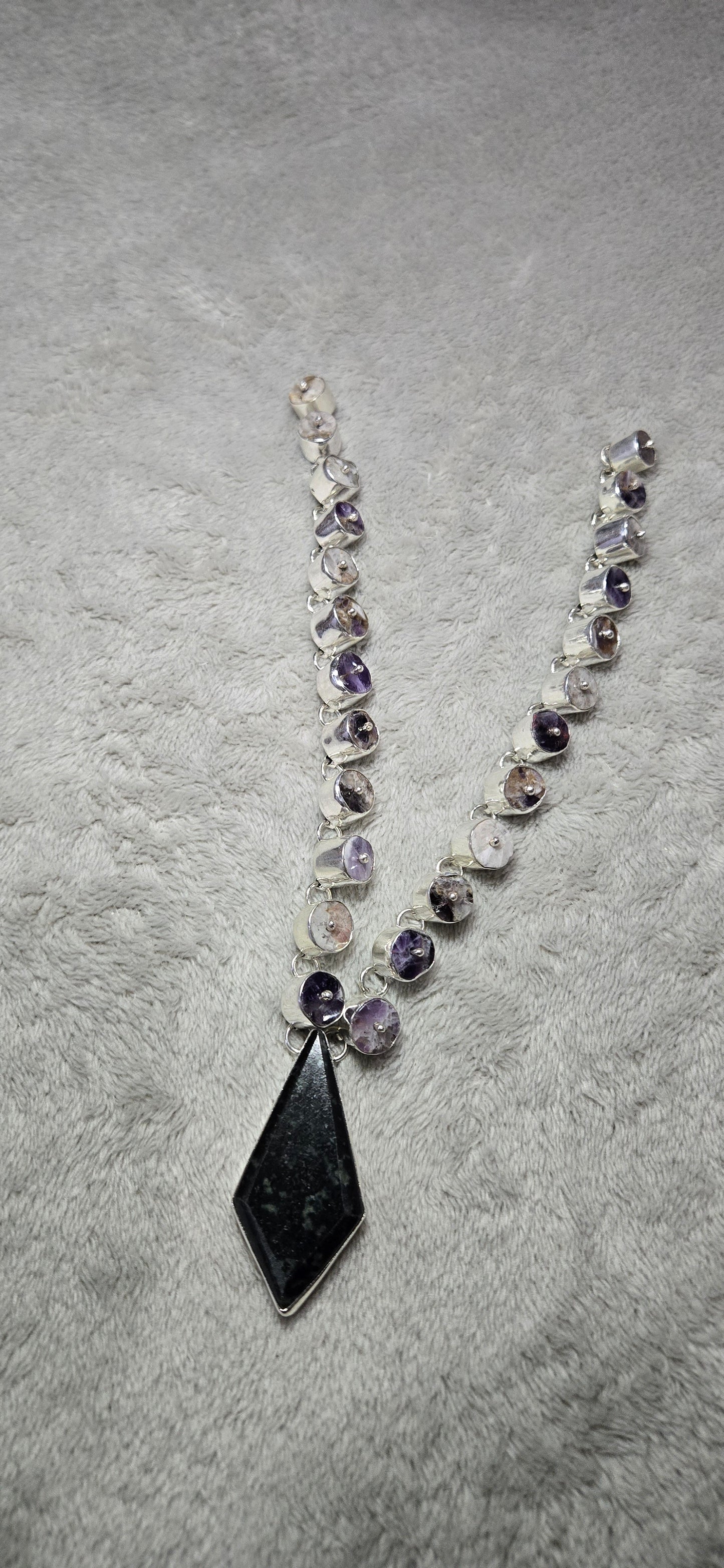 Leopard Jade statement necklace