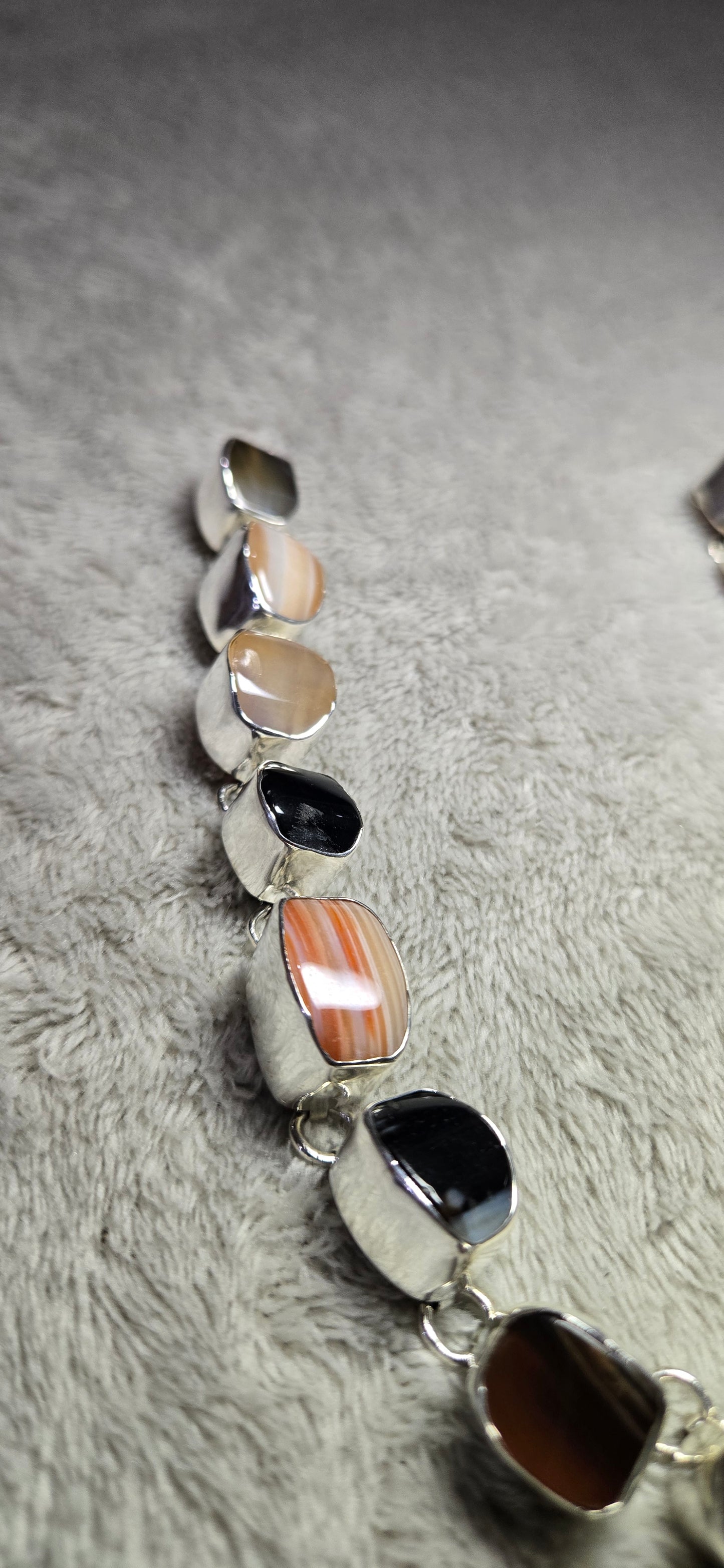 Carnelian Onyx hombré necklace