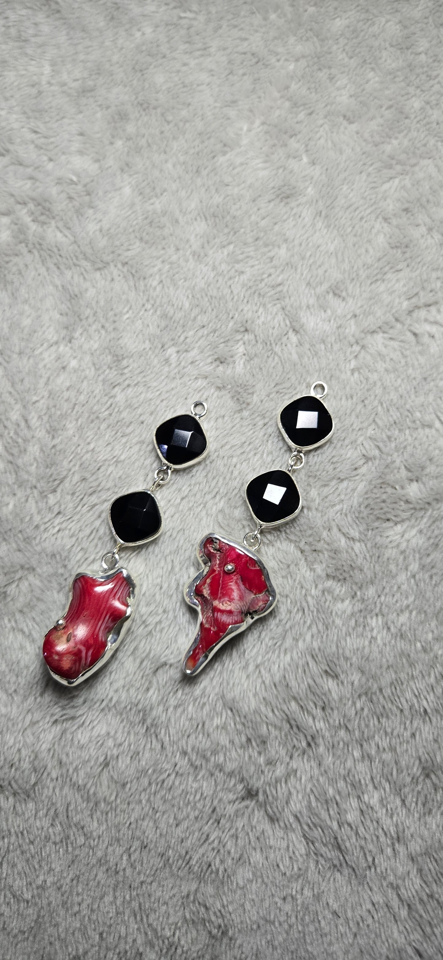Three stone earrings