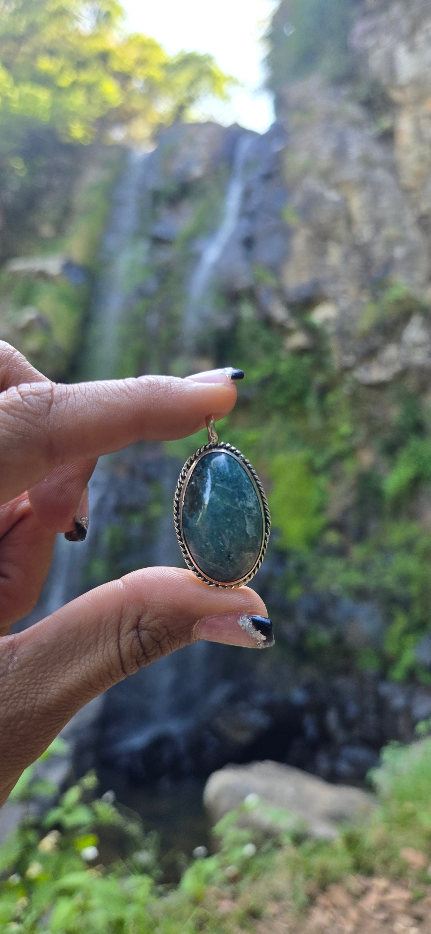 Blue Jade pendant