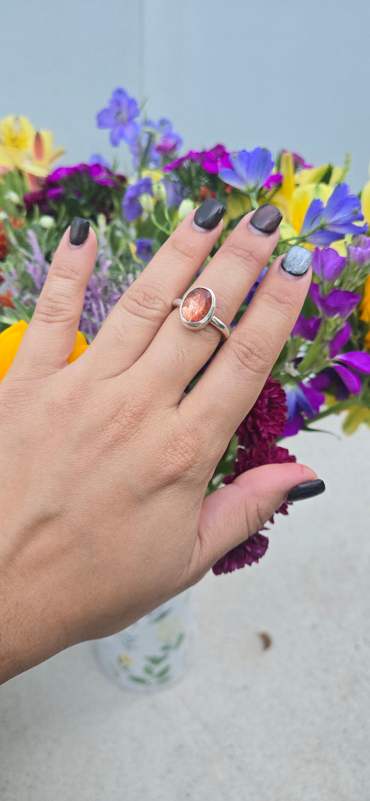 Sunstone banda lisa size 7