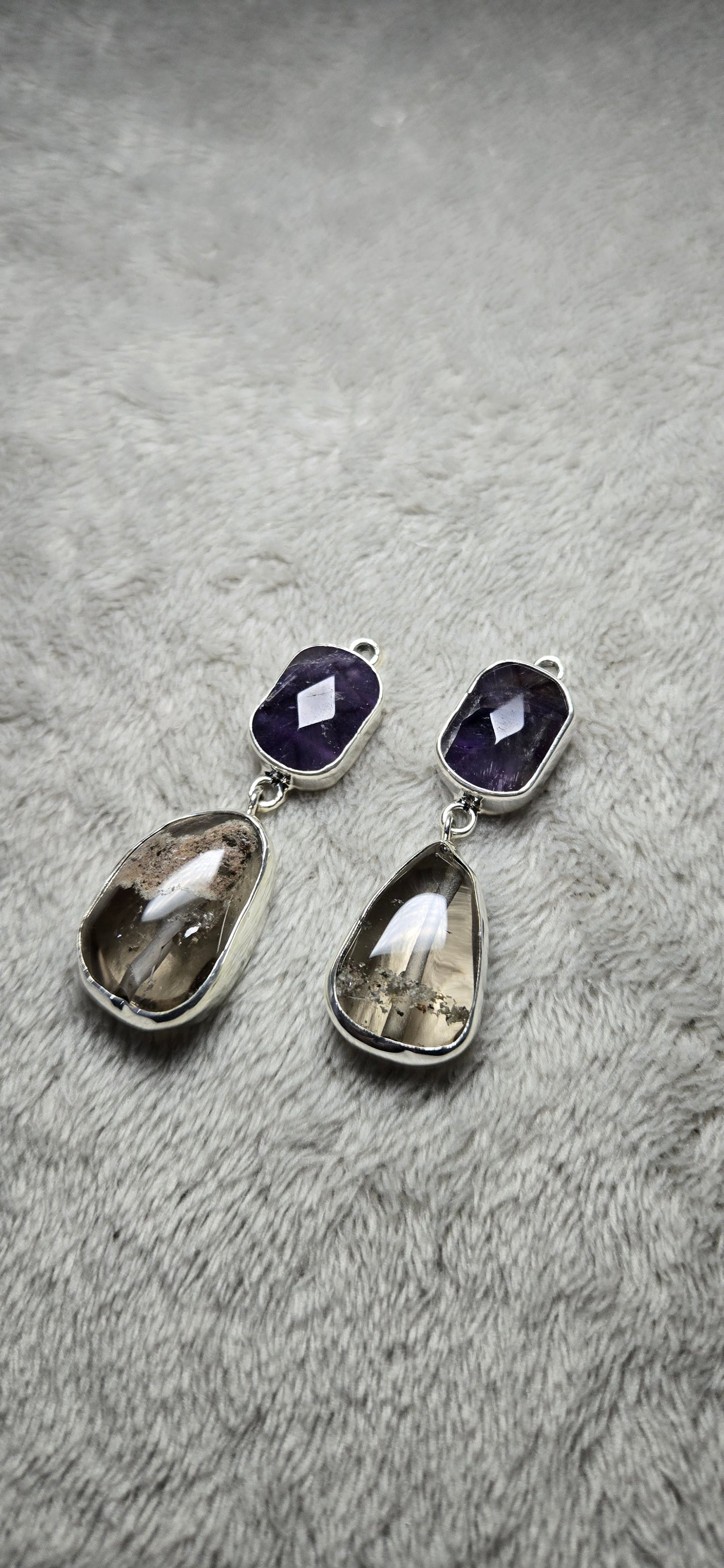 Two stone earrings