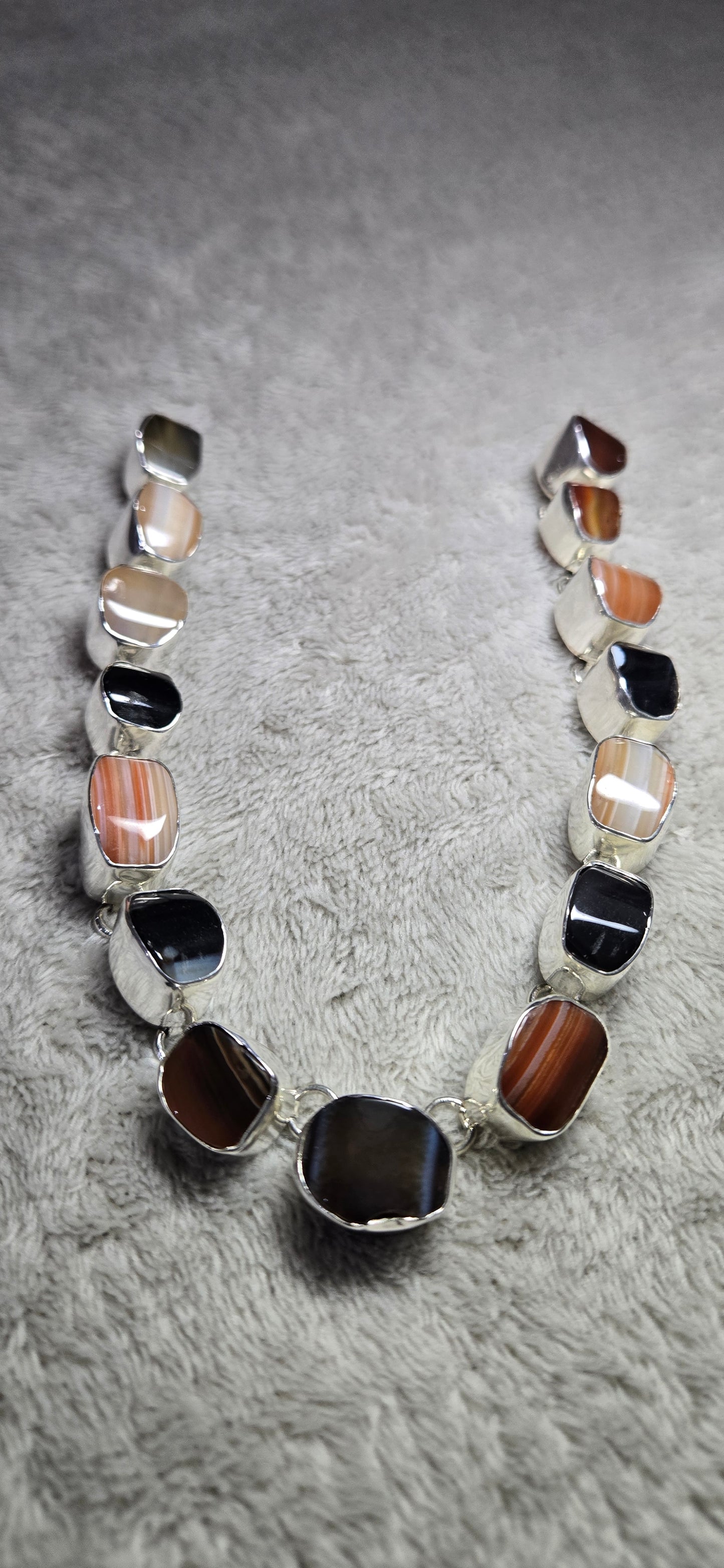 Carnelian Onyx hombré necklace
