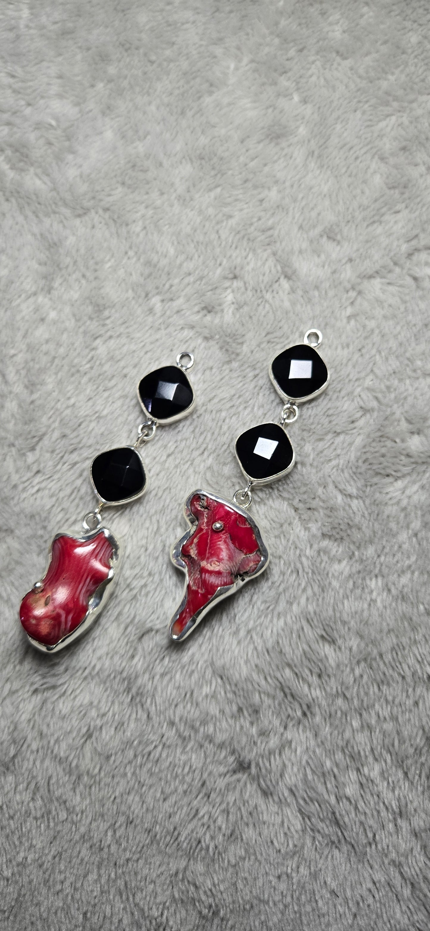 Three stone earrings