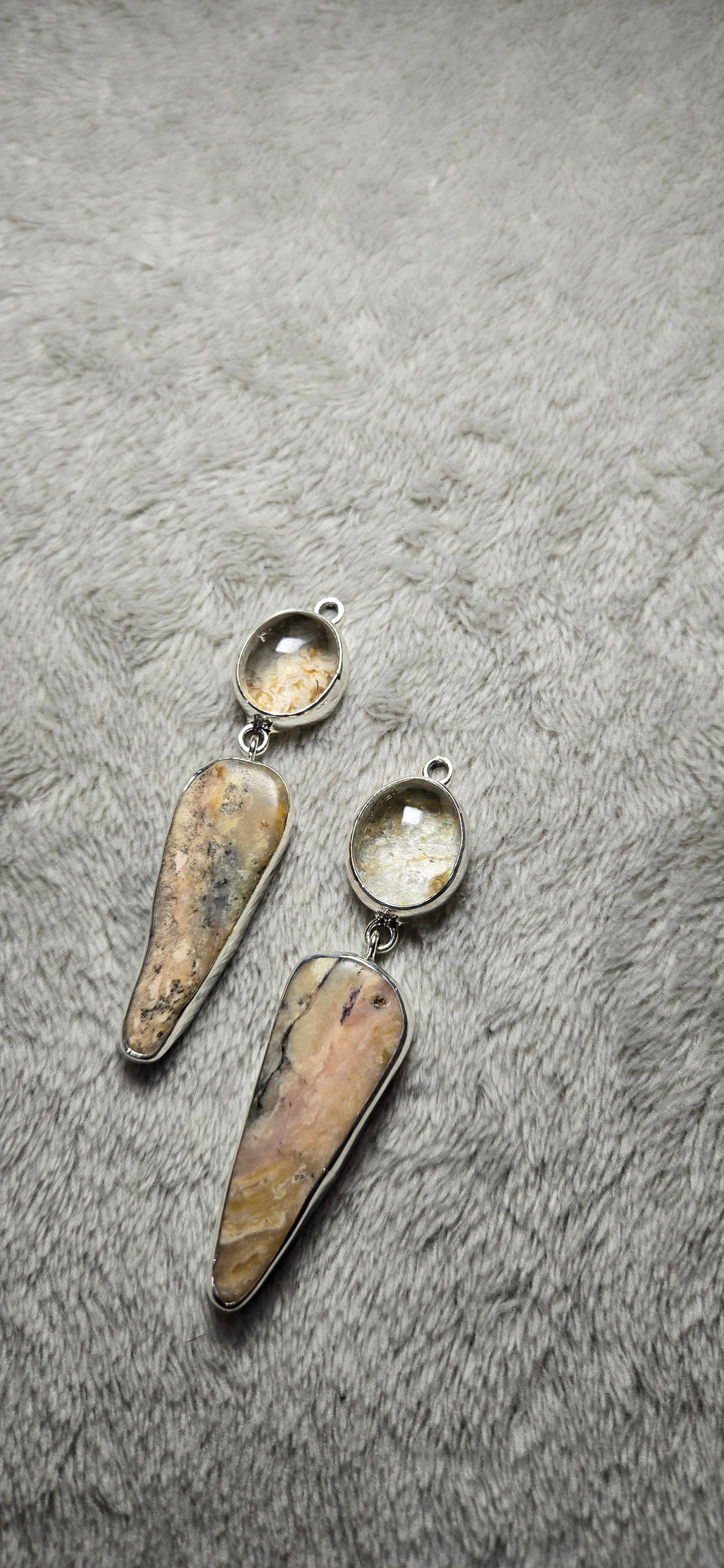 Two stone earrings