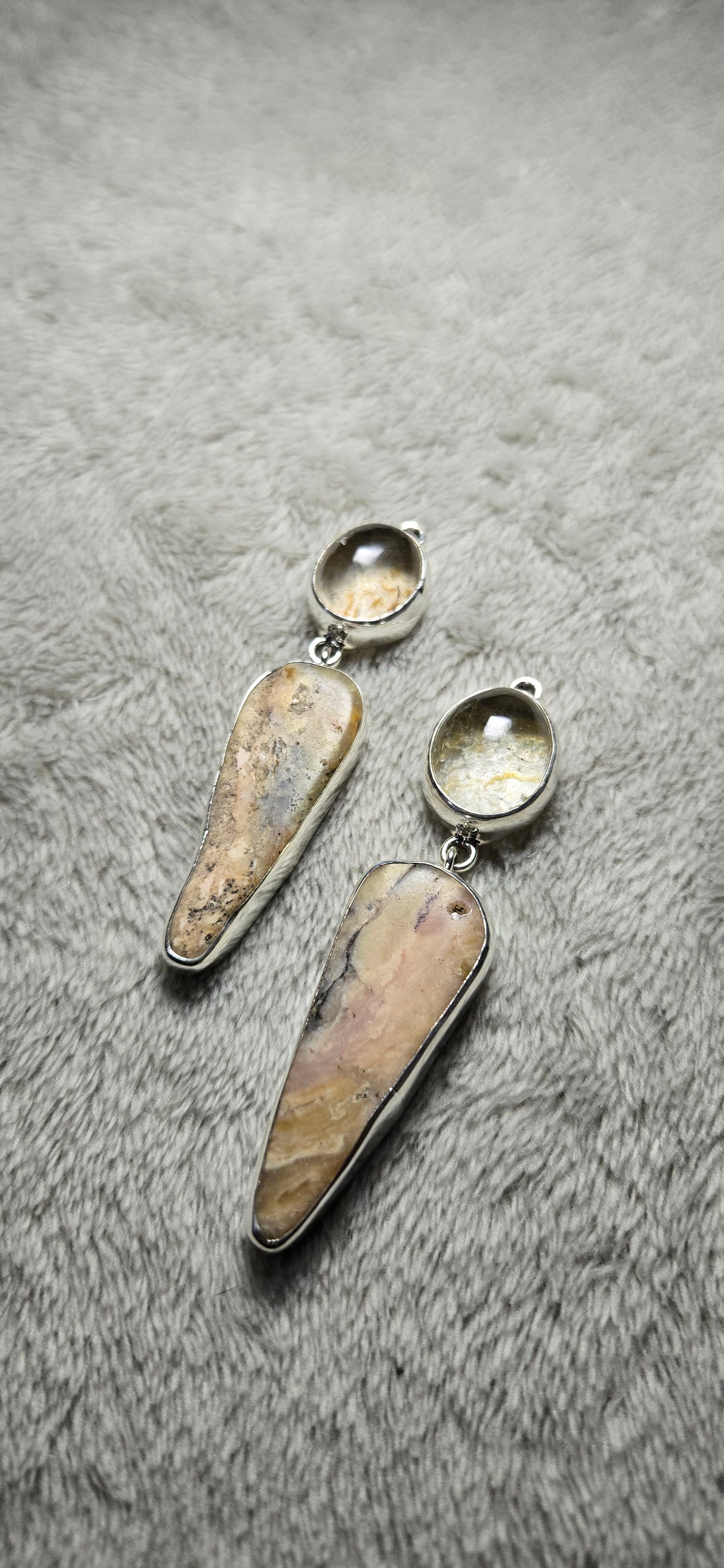 Two stone earrings