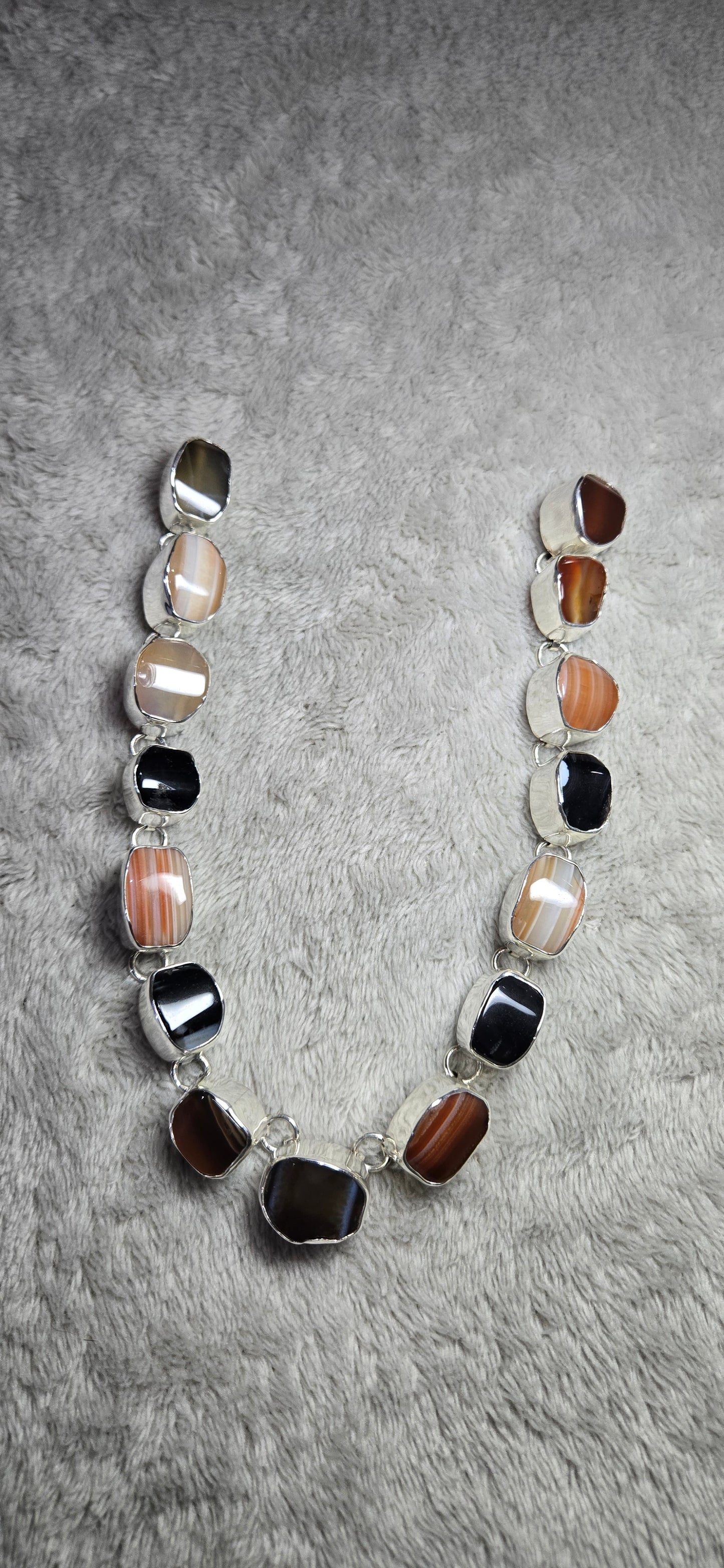 Carnelian Onyx hombré necklace