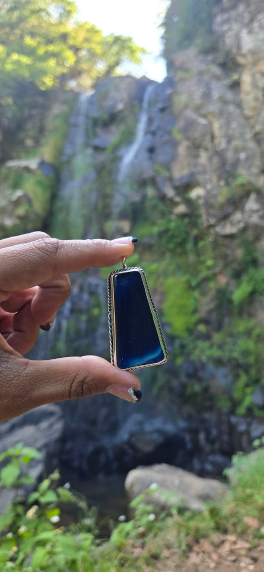 Blue Agate pendant